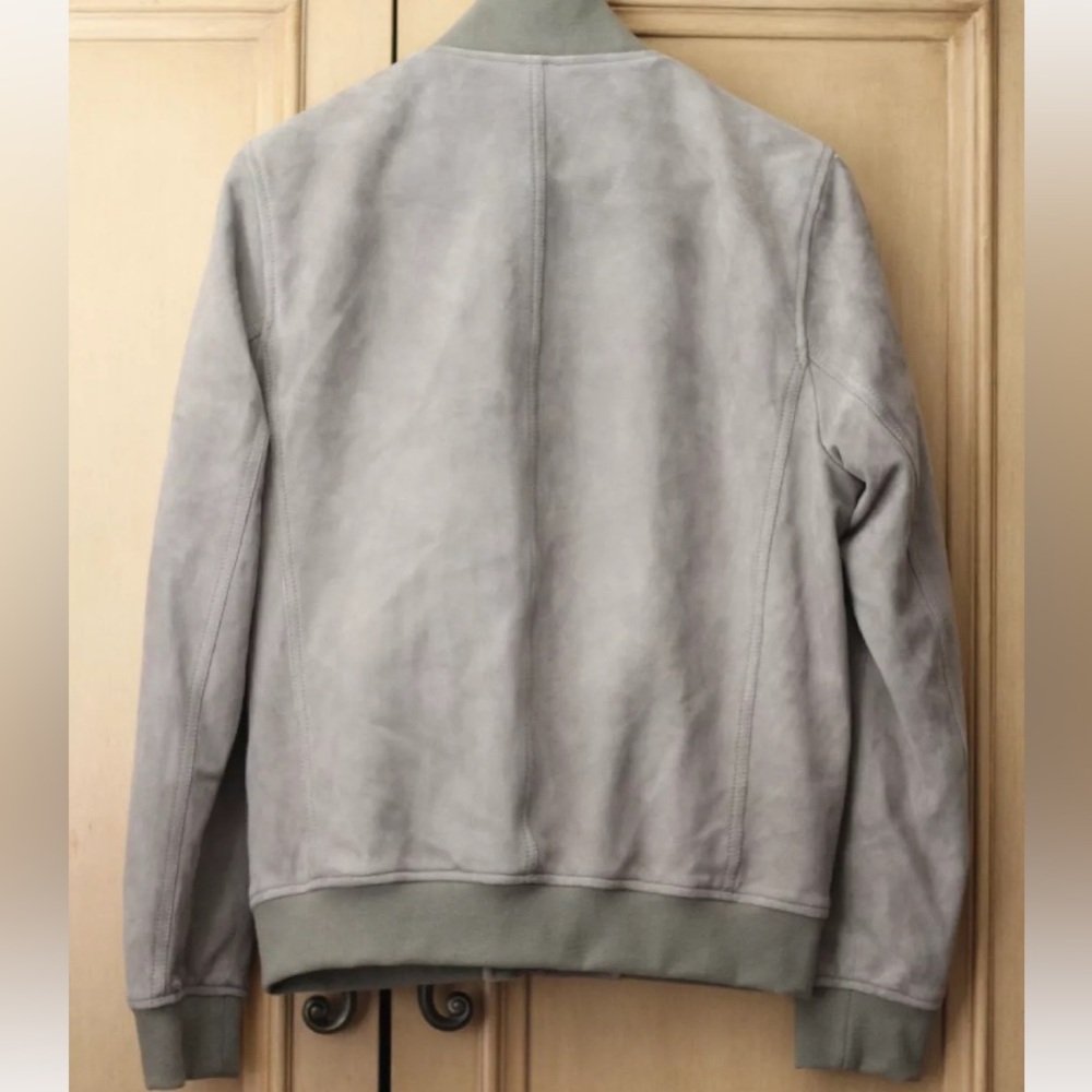 Kent & Curwen light gray suede bomber jacket - Picture 9 of 12